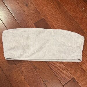 White Bandeau Bikini Top